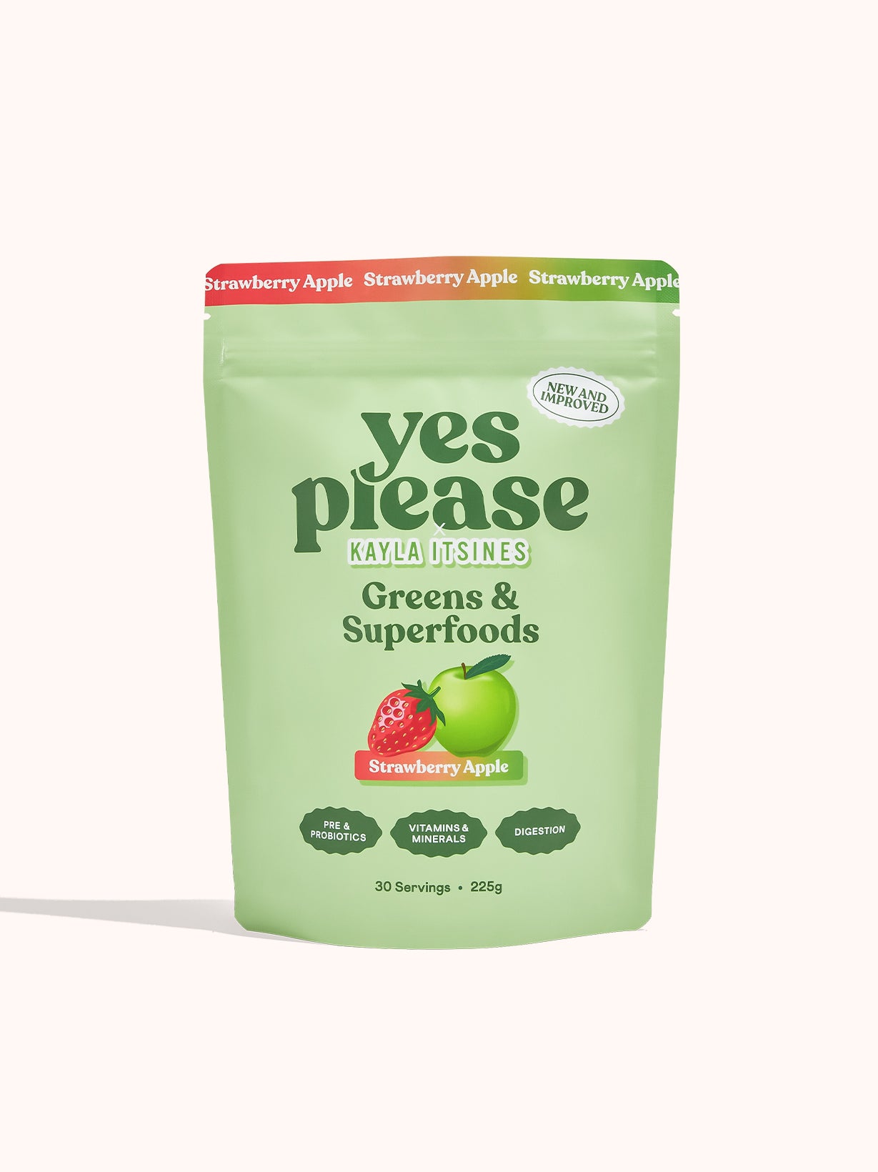 Greens & Superfoods - Strawberry Apple